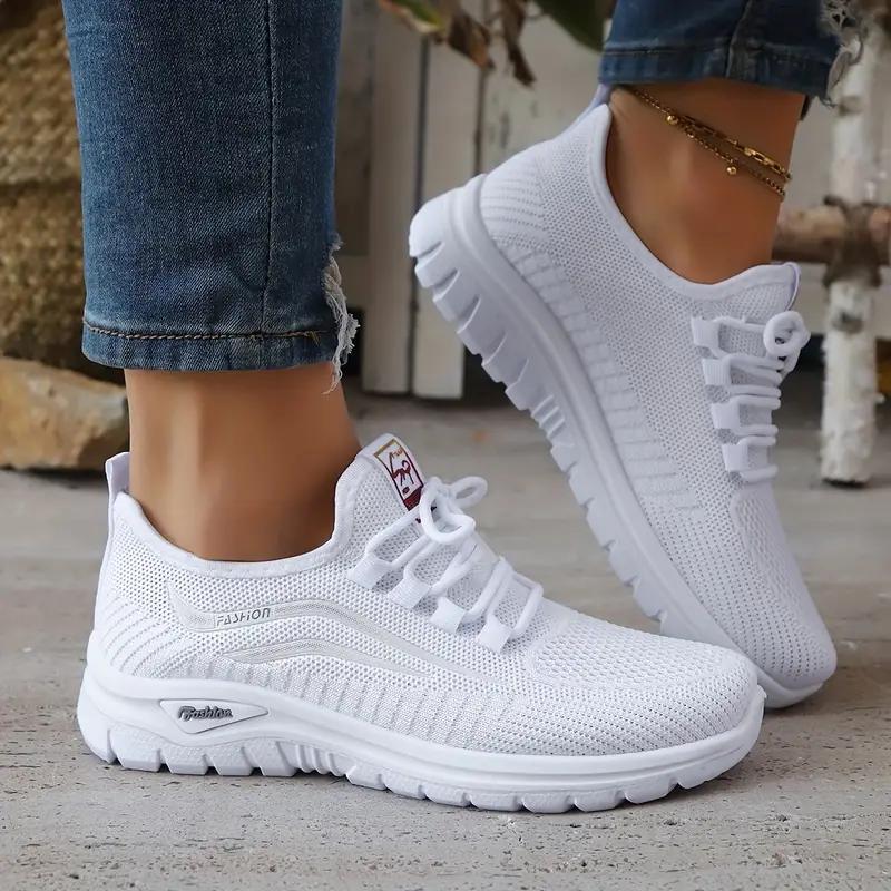 Flyknit Mesh Lightweight and Breathable Sports Shoes, Anti Slip and Wear-resistant PU Sole, Versatile Casual Shoes, Essential for Daily Travel