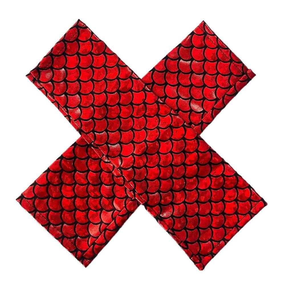 Colorful Design Fish Scale Gloves Fish Scale Pattern Cosplay Gloves  Dress Accessories