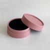 Round Jewelry Storage Box Slotted Earrings Holder Portable Paper Organizer for Bedroom Vanity Trip Small Gift for Girls
