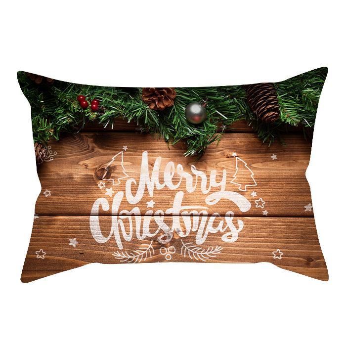 New Christmas Waist Pillowcase, Christmas Home Sofa Headboard Cover