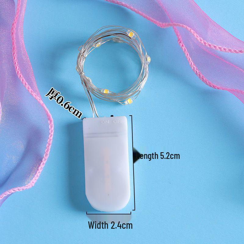 LEDowe Lampki Druciane Miedziane z Kolorową Dekoracją Bukietową dla Atmosfery Wnętrz