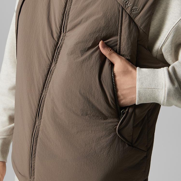 Saucony Loose Breathable Warm Stand Collar Zipper Sleeveless Vest Unisex vest SA3250PV11G-YL060