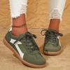 Fashion Women Sneakers New Fashion Mix Color Flat Sneakers Women Spring Autumn Comfort Causal Shoes Woman Lace Up Flat Plus Size Loafers