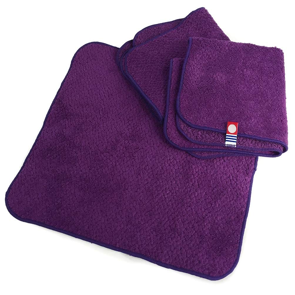 

Imabari Towel Mini Handkerchiefs, Set of 3, Hyakka Ryoran (No. 28 Violet, 3 of the same color)