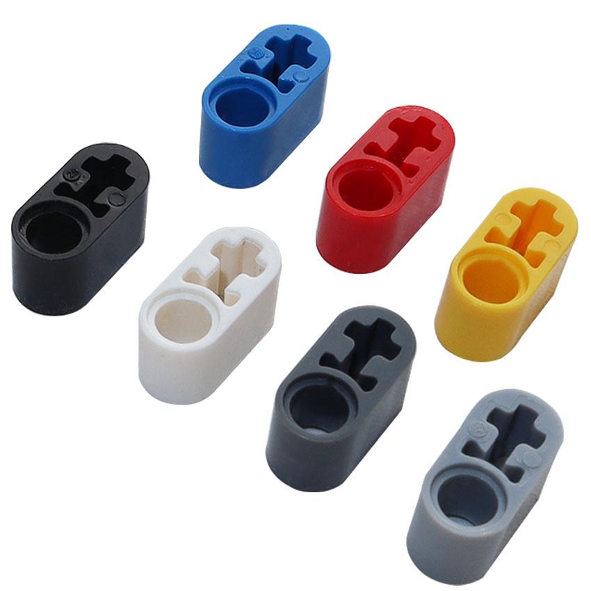 20PCS Technical Liftarm Thick 1x2 Axle Hole Assembles Particles DIY Educational Bricks High-Tech MOC Parts 60483 Building Blocks