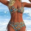 European and American New Split Swimsuit Female Sexy Hot Girls Bikini Two-piece Set Suspender Backless Slim, Swimsuit