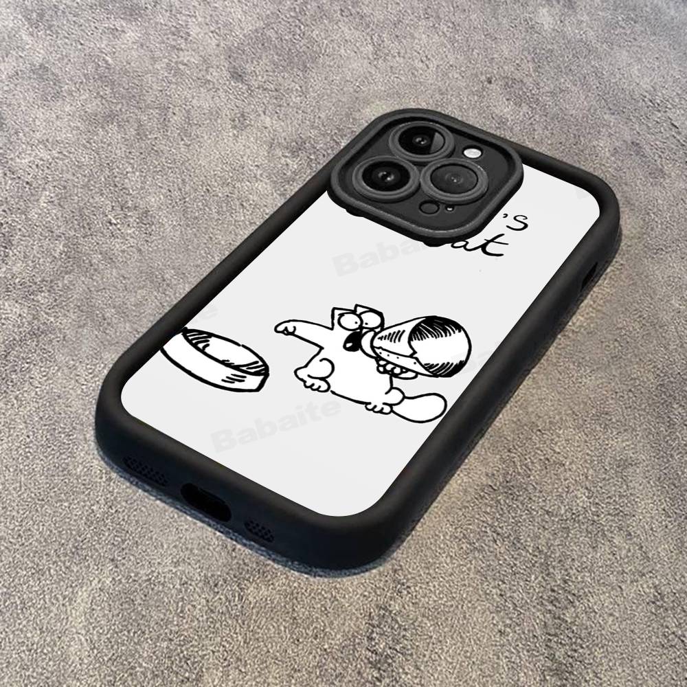 Cute S-Simons Cat For IPhone 17 16 15 14 13 12 11 Pro Max Plus Phone Case Covers