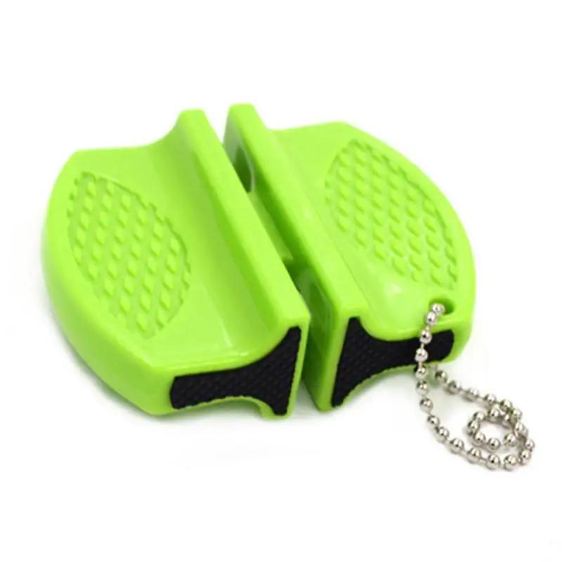 New Mini Knife Sharpeners Ceramic Rod Knife Whetstone Sharpener Portable Butterfly Type Outdoors Sharpening Knives Stone Tools