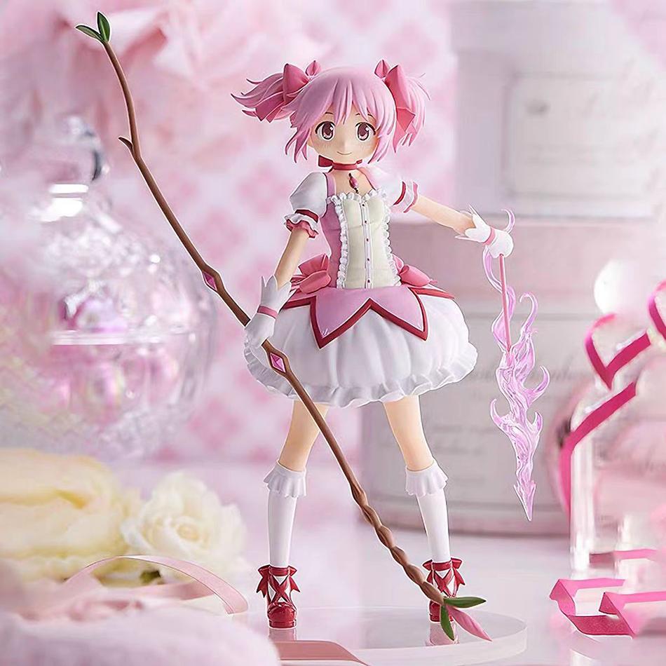 18cm SEGA Puella Magi Madoka Magica Aniem Figure Kaname Madoka Magic Girl PVC Anime Action Figures Anime Cartoon Model Toy Gifts