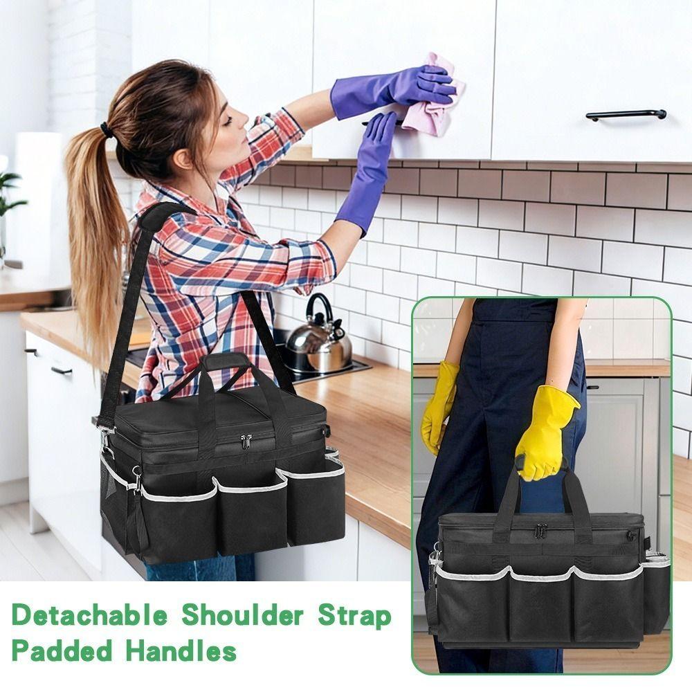 Waterproof Car Tool Storage Bag Adjustable Shoulder Strap Car Detailing Bag  Kitchen