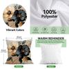 Декоративные подушки с принтом абстрактных цветов Наволочка 100% Полиэстер 45x45 см Подушка-плед Декоративная наволочка для диванной подушки Декор