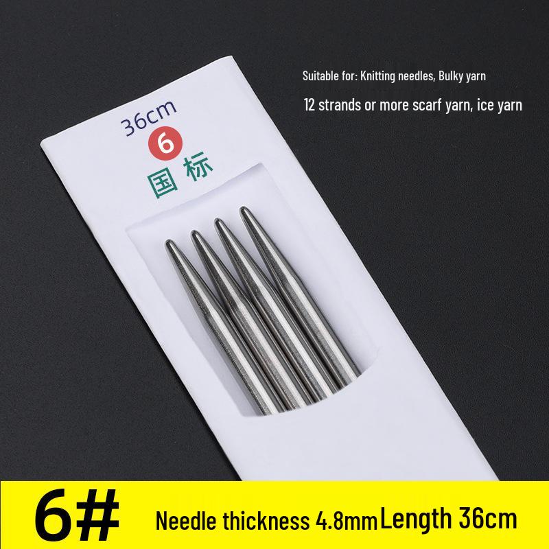 Three Swallow Stainless Steel Knitting Needles Set for Handmade Scarves and Sweaters