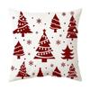 Christmas home decoration pillow cover Merry Christmas Snowman Christmas tree plaid printed cushion cover Sofa room decoration