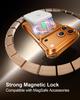 Oatsbasf Solid Wooden Phone Case for iPhone 17 Pro Max/Air/16 Pro with Stand 360° Rotatable Magnetic Shockproof Protective Cover