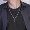 Chain with CROSS Silver Men' Italian Chain with Italian Cross
