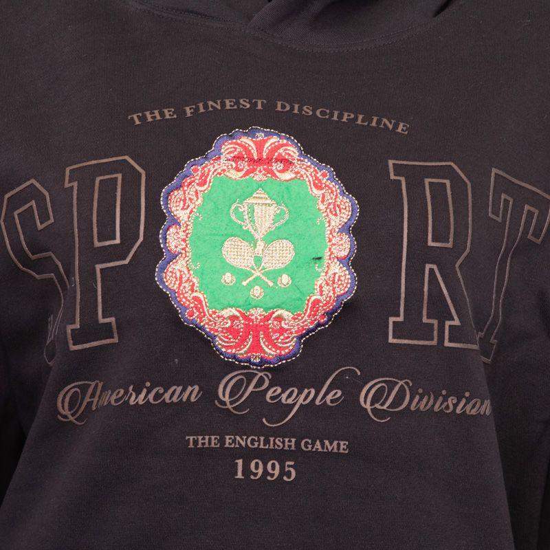 Sweat à capuche Scott coton inscription Sport Femme AMERICAN PEOPLE