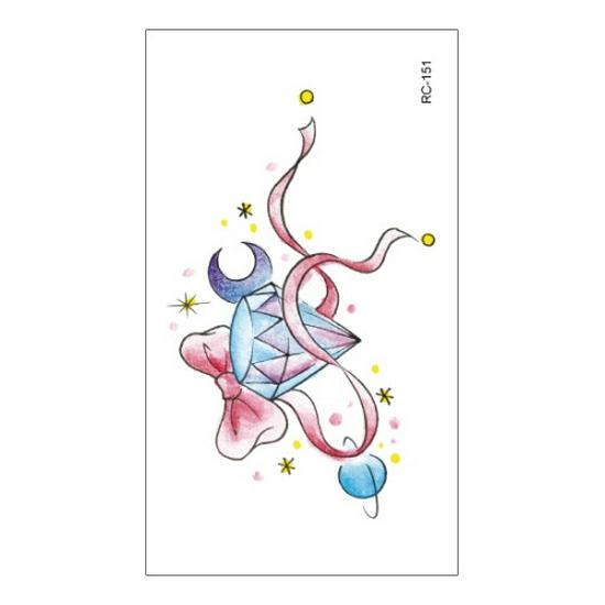 Waterproof Gradient Color Cartoon Temporary Tattoos for Men & Women