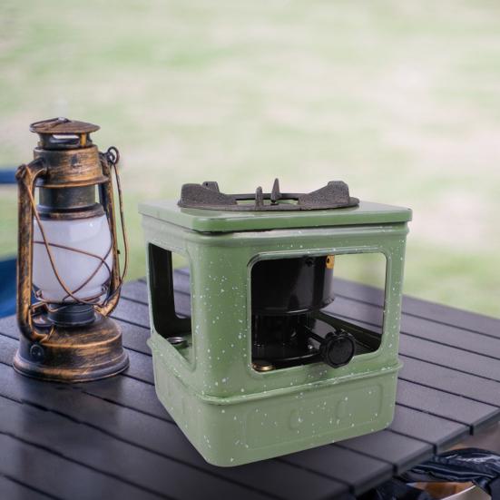 Portable Kerosene Stove Lightweight 10-Wicks Camp Stove Heater Outdoor Cooking BBQ Picnic Camping Hiking 3-5 Person Kerosene Furnace Burner