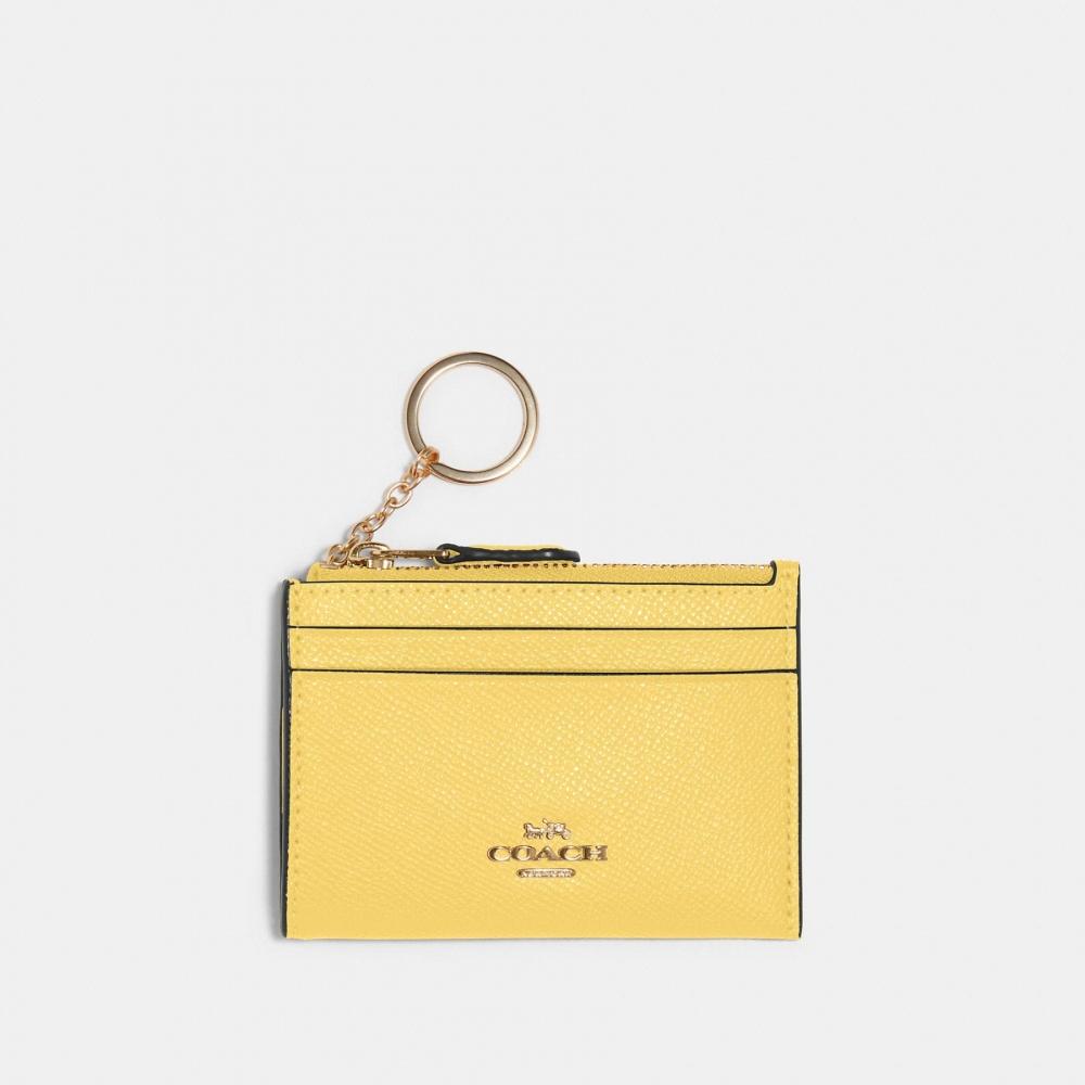 Coach Mini Skinny Id Case Gold Chalk