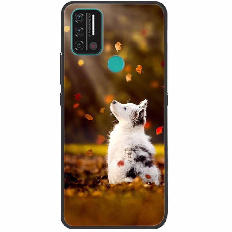 Weiche bedruckte Hülle für Umidigi A9 Pro Hülle Silikon Schutzhülle Schwarze Hüllen für Umidigi A7 Pro Niedliche Katze A9Pro A 9 A7Pro