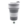 350ml Silicone Multifunctional High Temperature And Scald Portable Folding Water Cup Resistant  With Lid