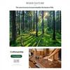 1/4/6 Bucăți Suporturi de Pahare Rotunde din Lemn Natural cu Design Canelat Suprafață Rezistentă la Apă Pentru Masă de Cafea Acasă Băuturi Ghivece Mici