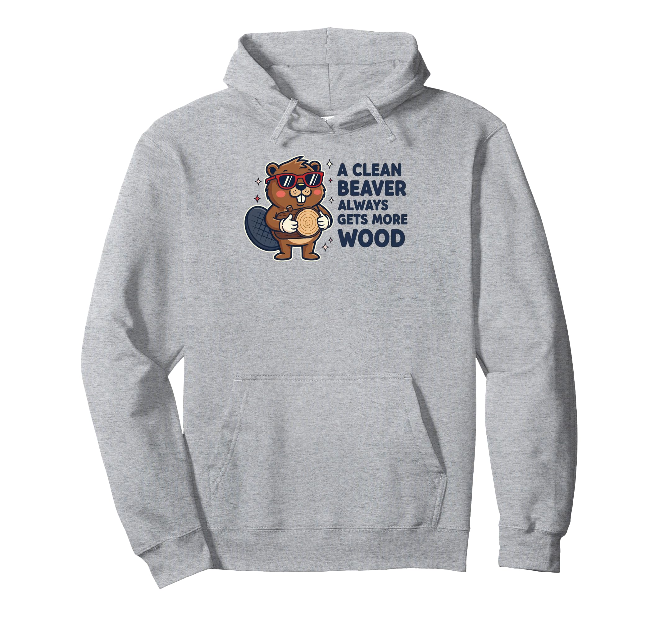 

Funny Beaver Sunglasses Woodworking Pun Cartoon Hoodie