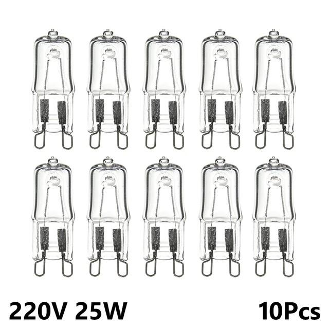 10pcs G9 Eco Halogen Light Bulbs G9 220V 20W / 25W / 40W / 60W Capsule LED Lamp Bulbs Inserted Beads Crystal Lamp Halogen Bulb