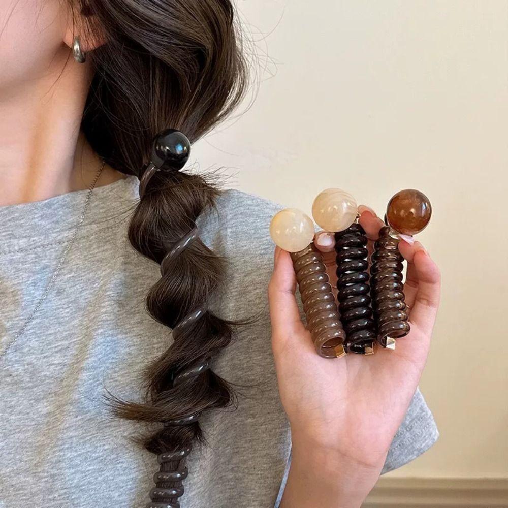 Straight Elastic Headband Simple Hair Rope New Ponytial Holder Hair Tie For Women Girls