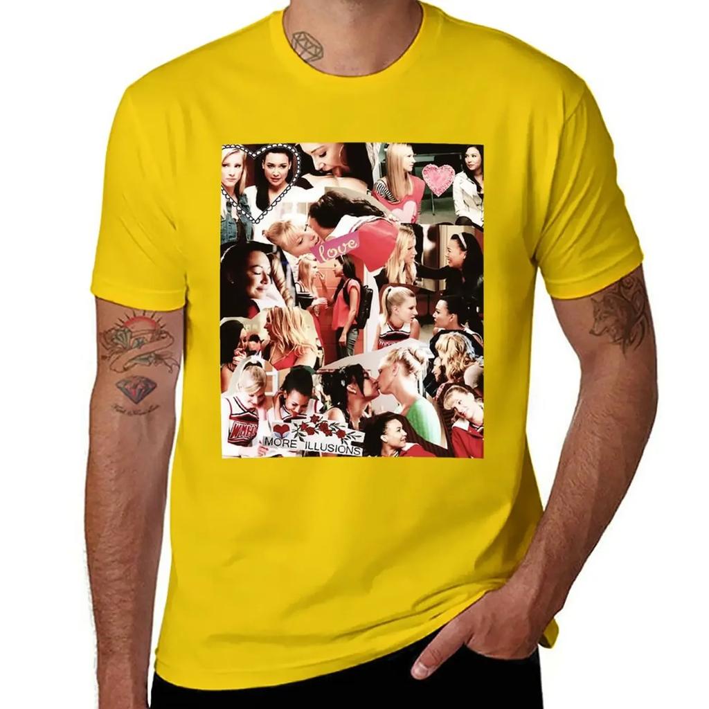 Glee - Brittana Collage T-Shirt Cute Tops Customs Men's T-shirt