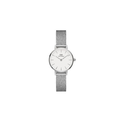 [Official Shop/2-Year Warranty/Authentic Import] Daniel Wellington DW Women's Petite Pressed Sterling Watch, 24mm, Mesh, Sterling Leather, Stylish, Gi