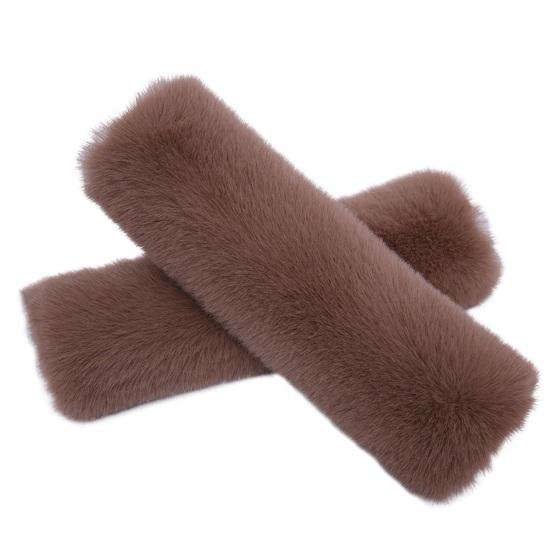 1 Pair Seat Belt Cover Comfortable Soft Fluffy Universal Car Seat Belt Pad Cushion Vehicle Supplies