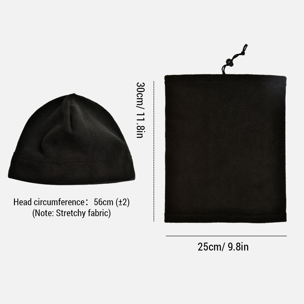 2 Scaldacollo Invernali Antivento Uomo Donna – Multifunzione In Pile – Bandana Per Sci, Corsa, Moto, Escursionismo – Nero E Grigio
