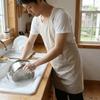Cross Straps Minimalist Apron Cotton Handmade Apron Durable Cooking Aprons  Kitchen Use