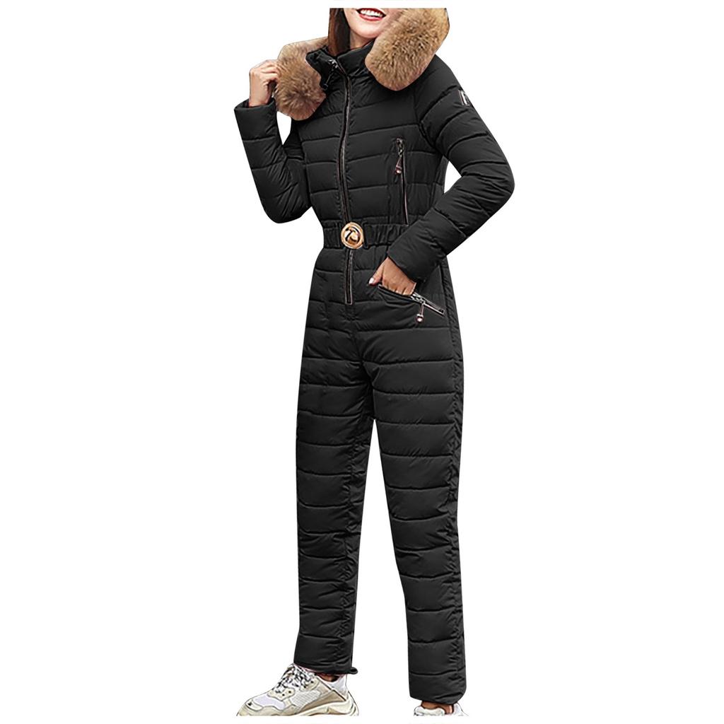 Women Winter Warm  Hooded Thick Warm Slim Jacket Long Overcoat Coat