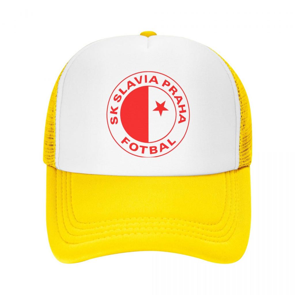 SK Slavia Praha Outdoorová sportovní čepice Baseballová čepice Unisex Dámská nastavitelná čepice Módní letní čepice