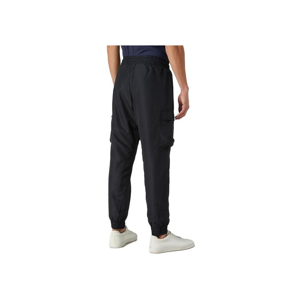 Emporio Armani Solid Mid-Rise Pocket Fitted Jogger Pants Men bottoms Black 6RPP02-PNETZ-1200