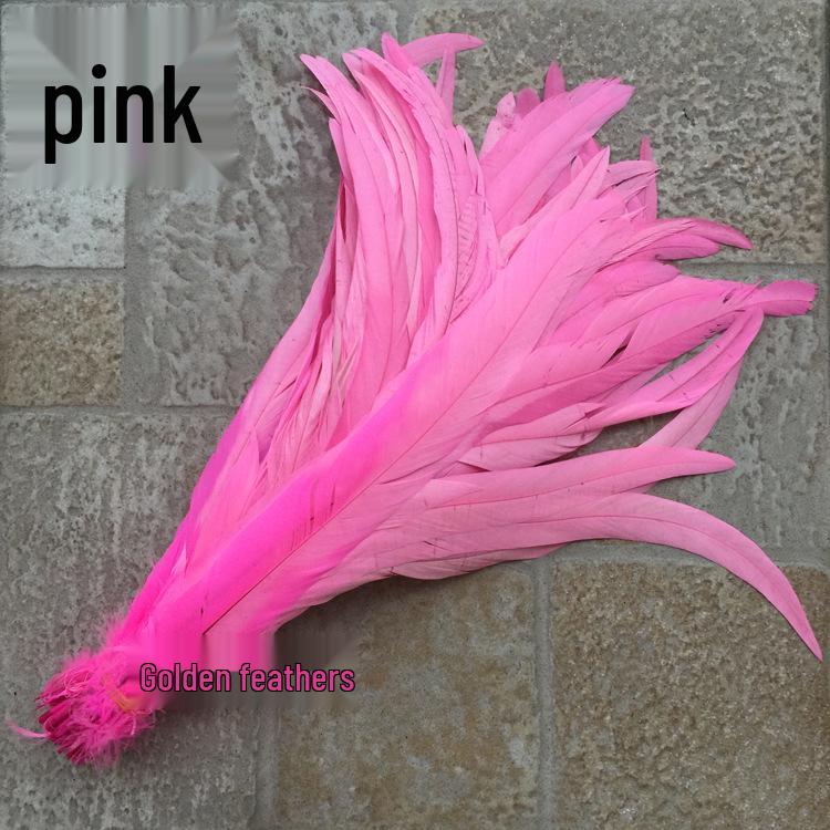 30-35CM Rooster Tail Feathers for DIY Jewelry, Hat, and Clothing Accessories