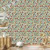Beige and Cream Flowers Wallpaper for Living Room and Bedroom 50x1000
