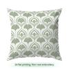 Fresh White And Green Pattern Cushions Pillowcase Polyester Cushion Cover Throw Pillow Pillowcover Home Car Sofa Decor