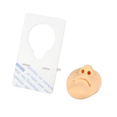 Modello Bocca Naso in Silicone 3D Realistico Riutilizzabile Display Modello Pratica Piercing Naso Colore Pelle