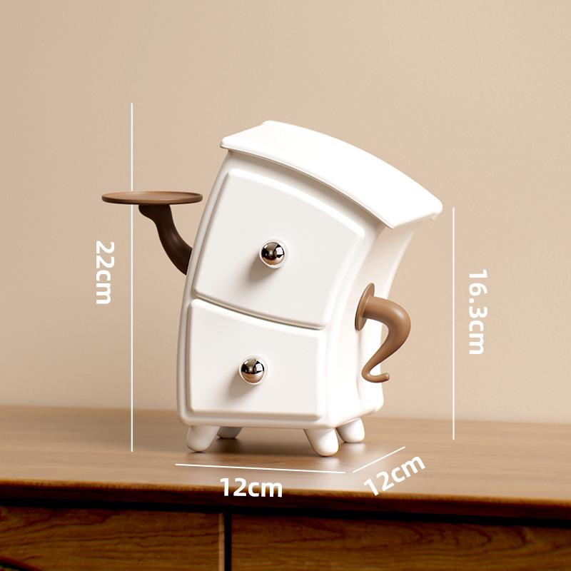 Chinese Style Funny Storage Cabinet: Cute Hands-on-Hips Multi-Layer Organizer with Drawers