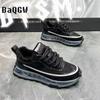 Sneakers Casual Mens Designer Retro Running Shoes Fashion Microfiber Leather Fabric Breathable Increased Internal Platform Shoes