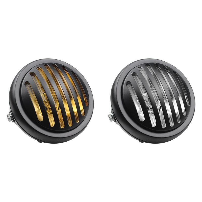 Faruri retro pentru motociclete Cruise Prince Car, ansamblu faruri din metal cu intensitate redusă modificat