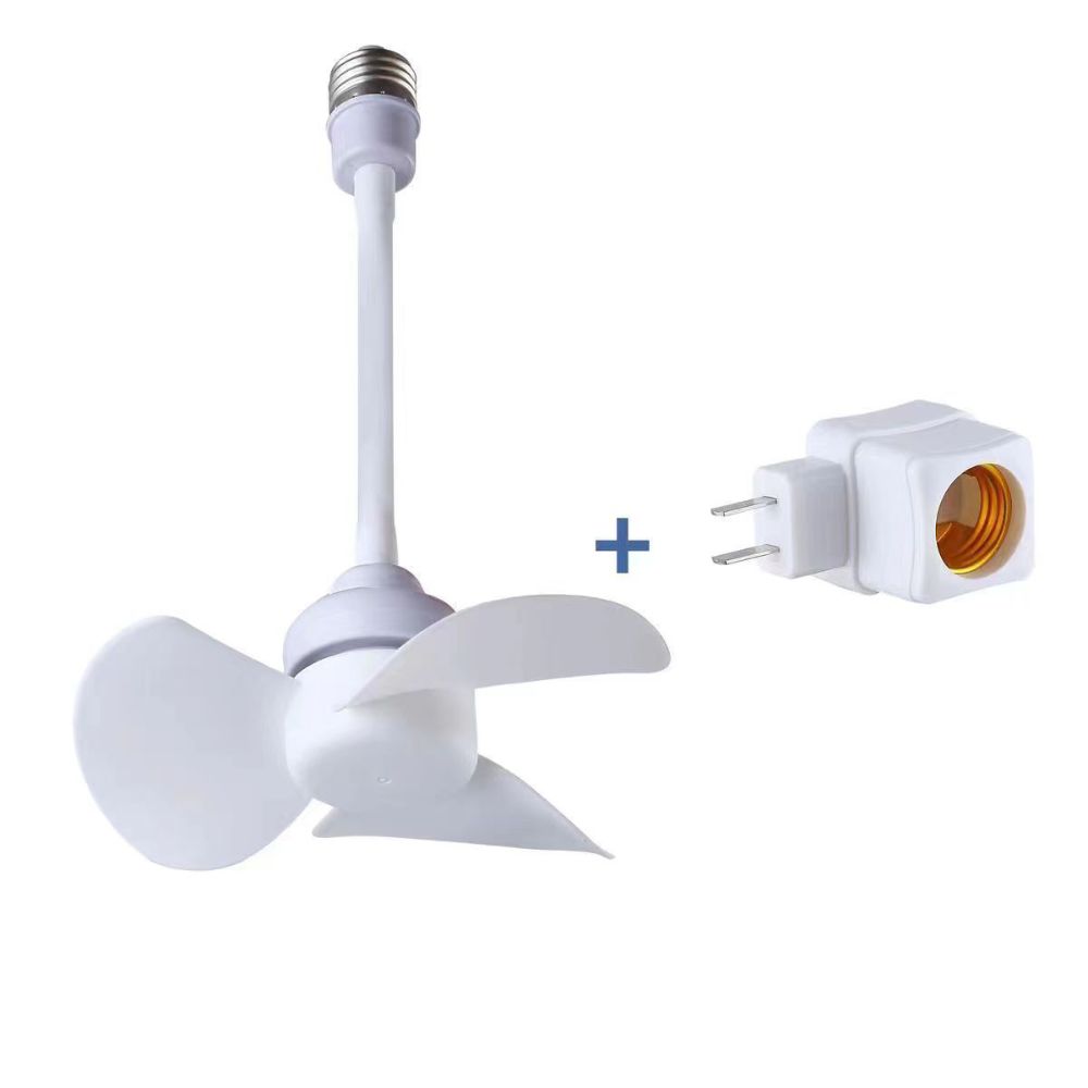 White Socket Small Fan Cooling Tools Small Fan Plug and Play Portable Mini Fan  Home