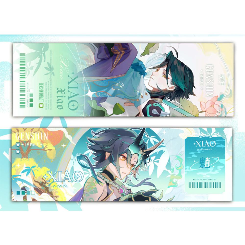 Genshin Impact Collection Karty Hry Záložka Furina Neuvillette Wriothesley Laser Oboustranná vstupenka Anime Tarotová karta Dárek