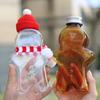 Cute Gingerbread Man Drinking Cup Portable Shaker Drink Bottle Kitchen Milk Tea Water Bottle Home Christmas Bottle Gifts