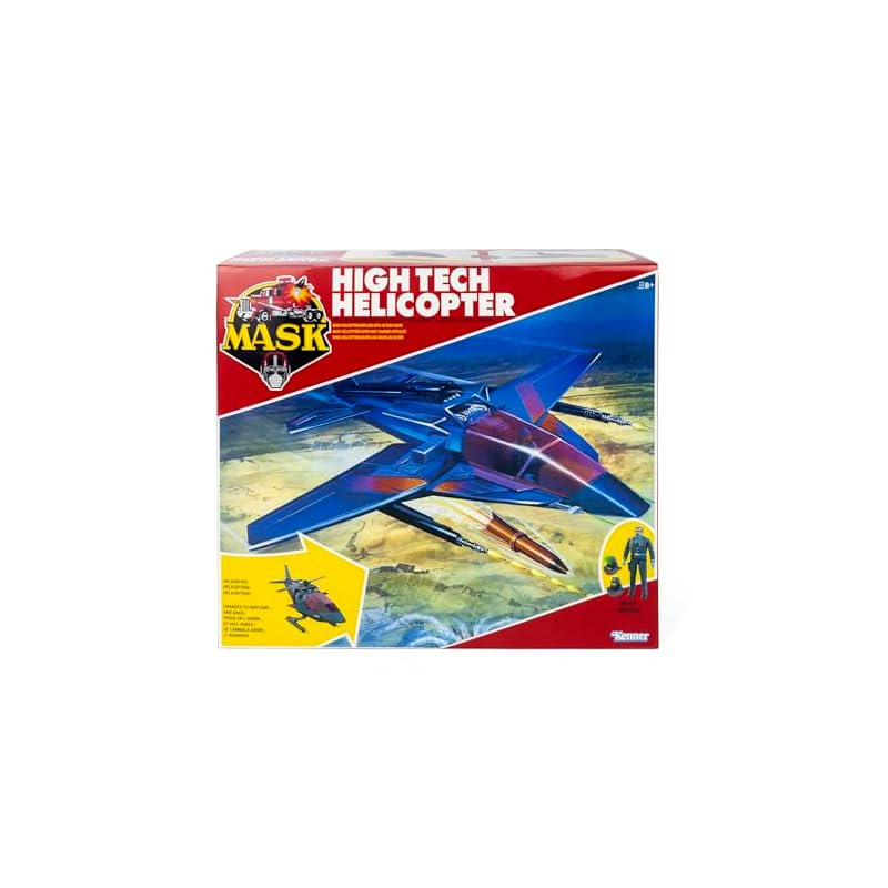 M.A.S.K. High-Tech Helicopter Miles Wolf Mayhem Action Figure