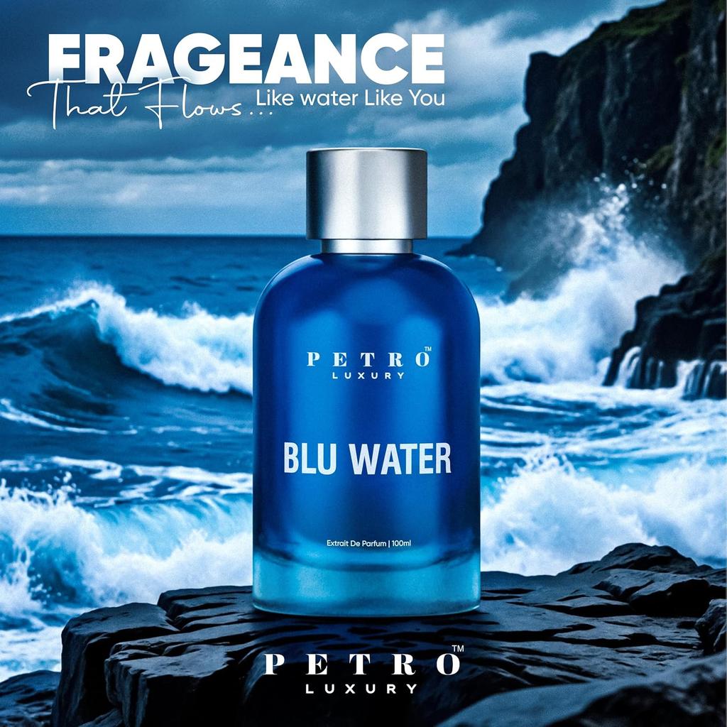 Petro Luxury Blu Water Parfum Longue Durée pour Homme 100ml |