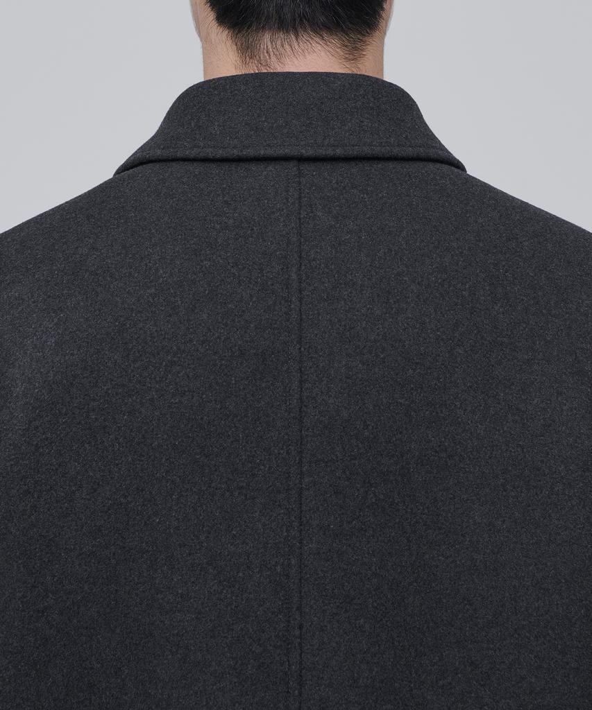 Musinsa Standard Cashmere Blend Oversized Minimal Blouson Jacket [Charcoal Grey]